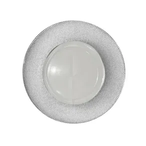 Plato Base Plateado Carmina Villegas